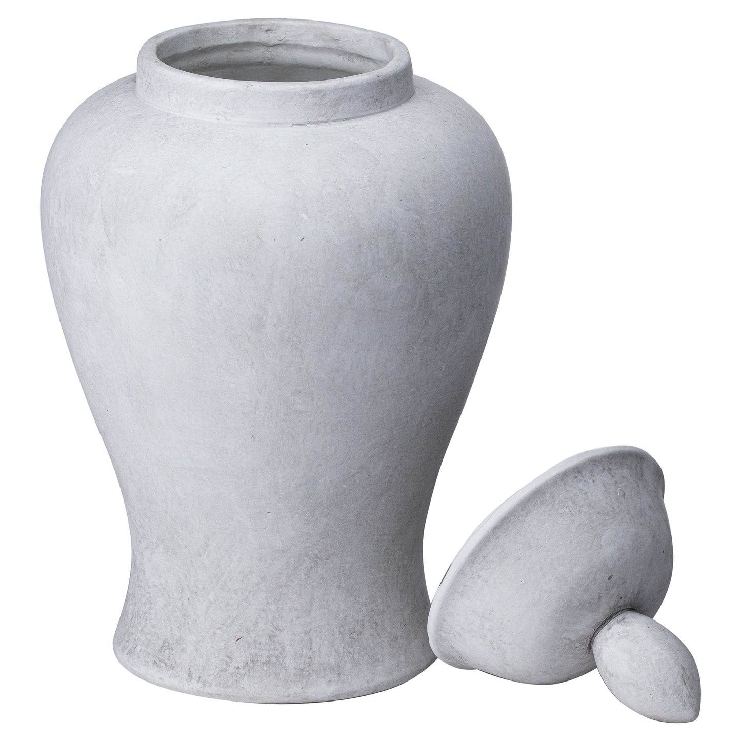 Darcy Large Stone Ginger Jar - Ornaments from the Quanta Home collection.