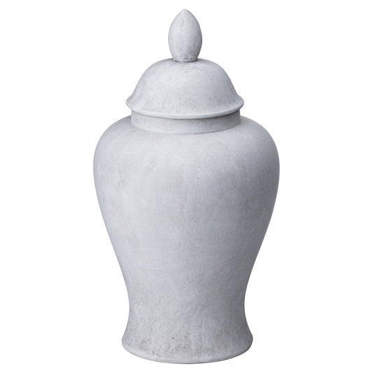 Darcy Large Stone Ginger Jar - Ornaments from the Quanta Home collection.