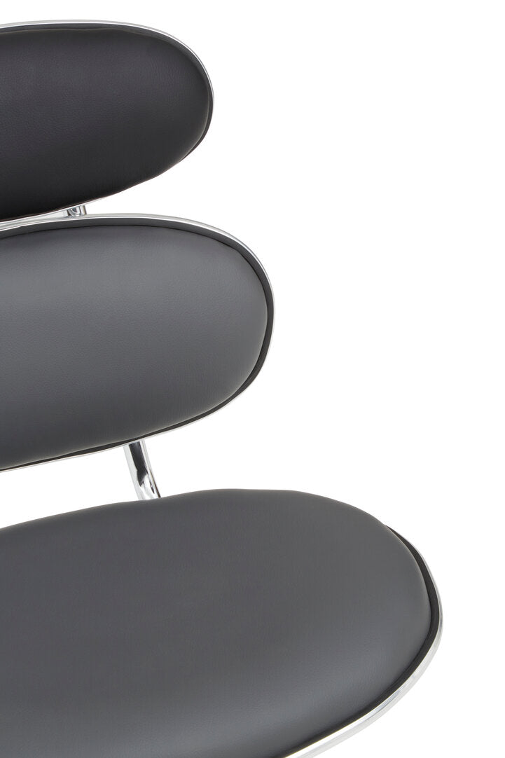 Freya Black PU Home Office Chair