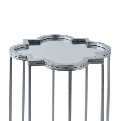 Quarter Foil Mirrored Set Of Two Side Tables - Side Tables from the Quanta Home collection.