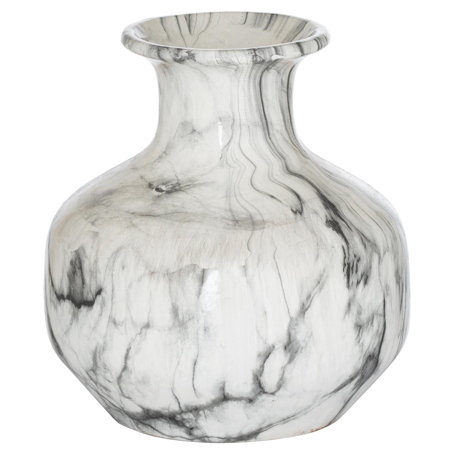 Marble Squat Vase - Vases from the Quanta Home collection.