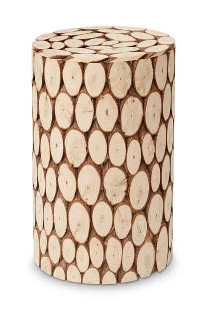 Oasis Fir Wood Side Table and Stool