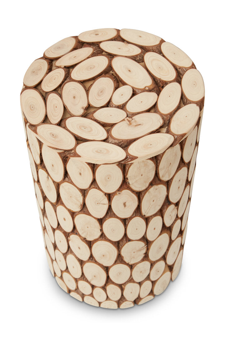 Oasis Fir Wood Side Table and Stool