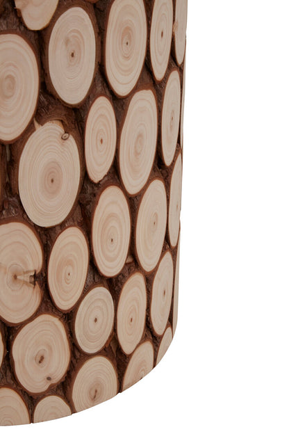 Oasis Fir Wood Side Table and Stool