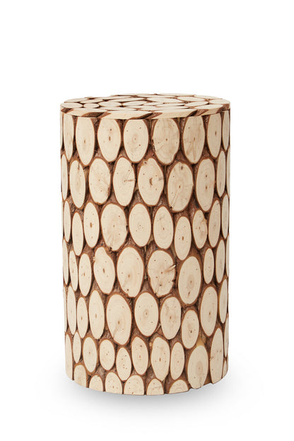 Oasis Fir Wood Side Table and Stool