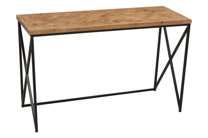 Derby Parquet Fir Wood Console Table