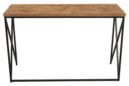 Derby Parquet Fir Wood Console Table
