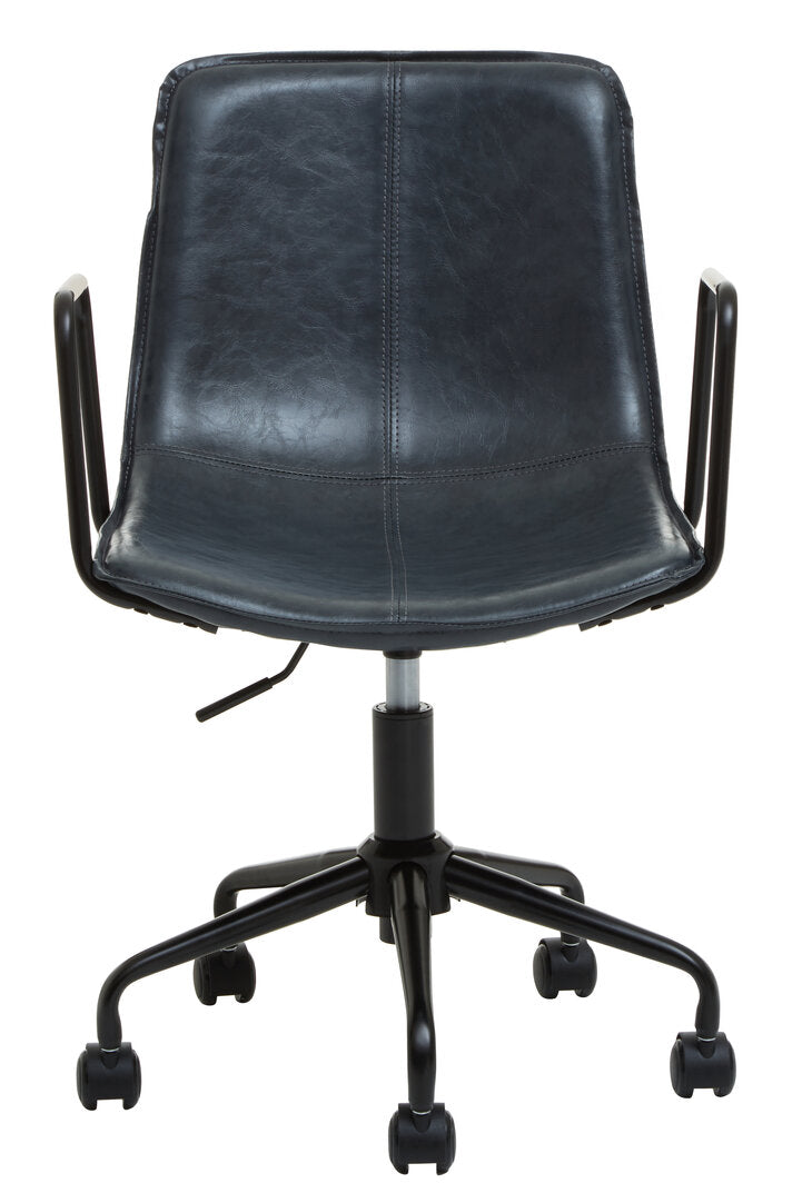 Vantage Grey Leather Effect Home Office Chair