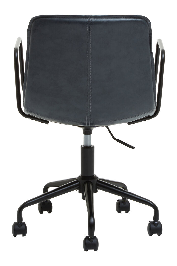 Vantage Grey Leather Effect Home Office Chair