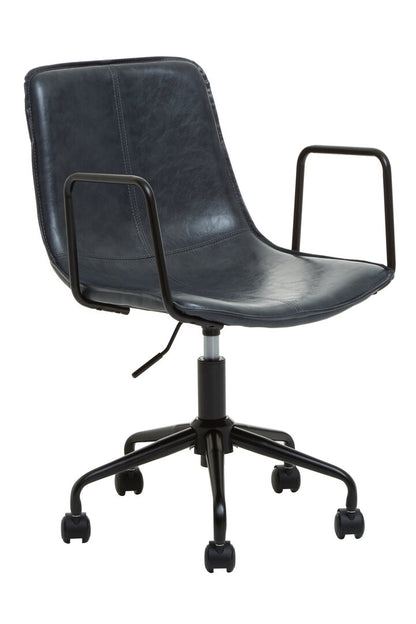 Vantage Grey Leather Effect Home Office Chair