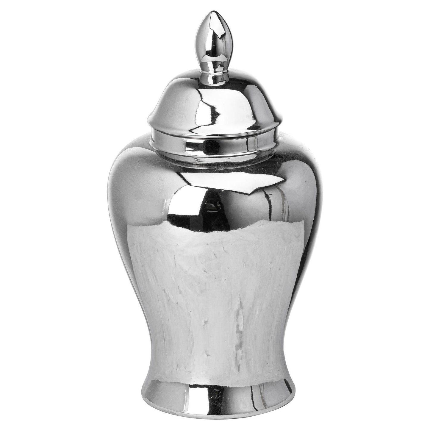 Chrome Ginger Jar - Silver from the Quanta Home collection.