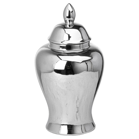 Chrome Ginger Jar - Silver from the Quanta Home collection.