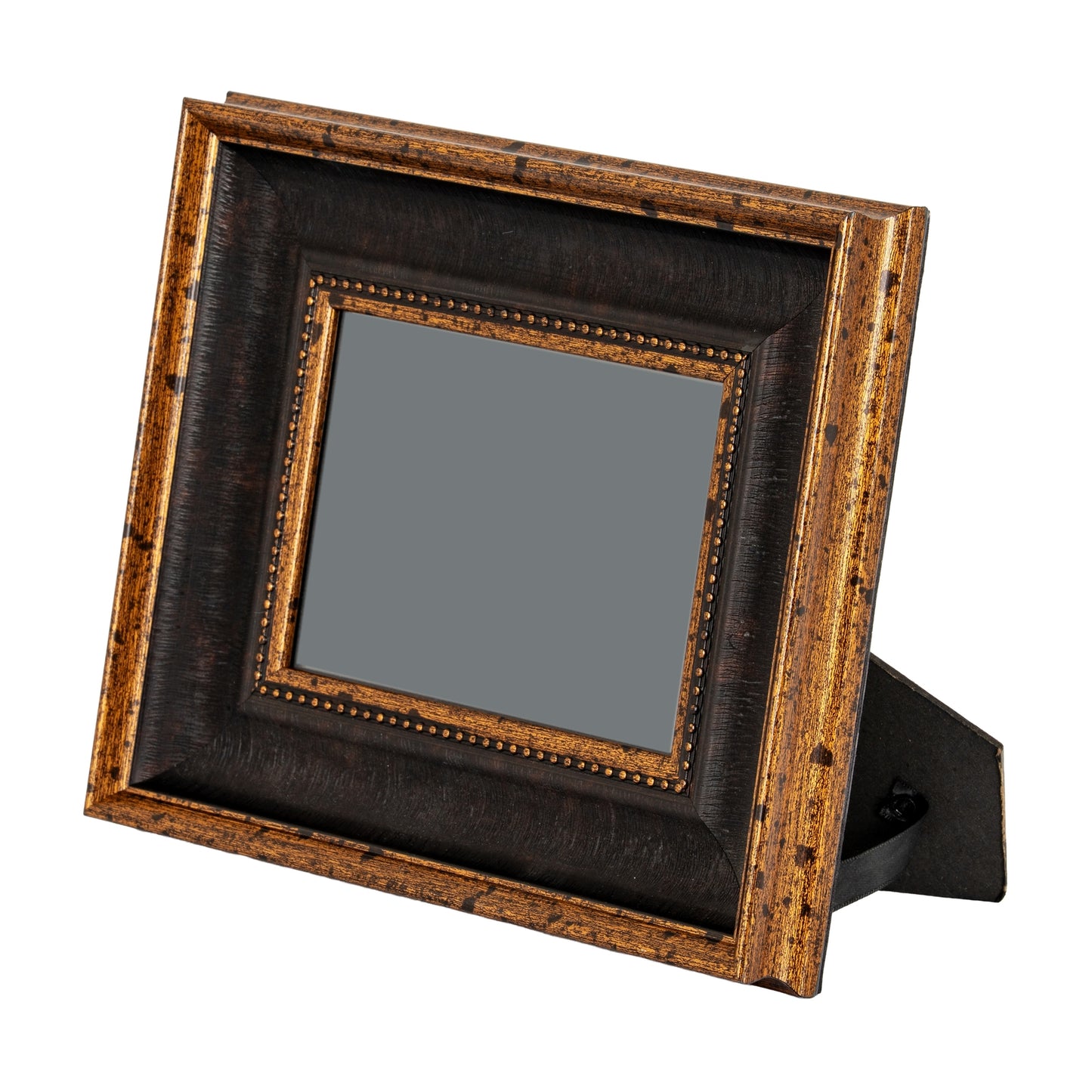 Black  Antique Gold Beaded 4X6 Photo Frame