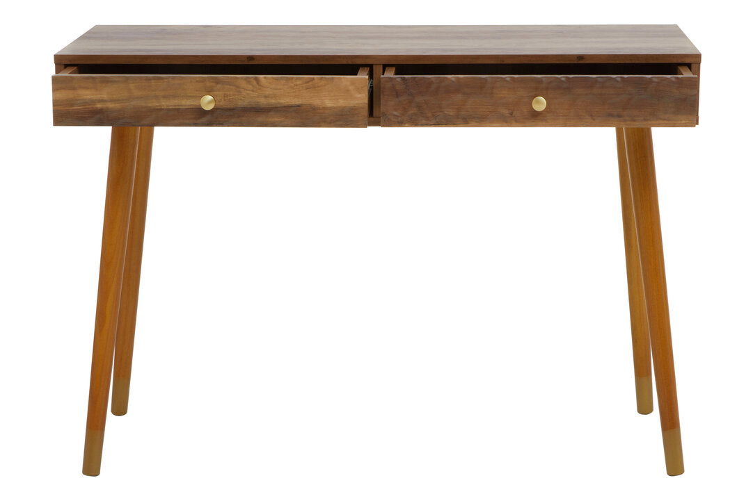 Artiste Wood Veneer Console Table with 2 Drawers