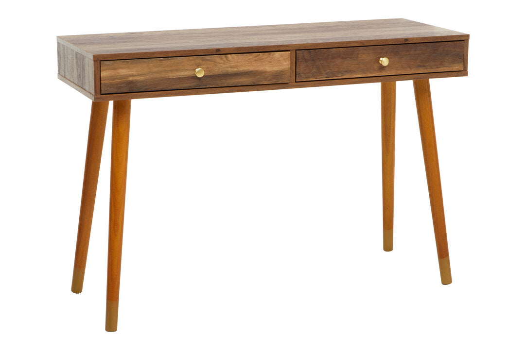 Artiste Wood Veneer Console Table with 2 Drawers