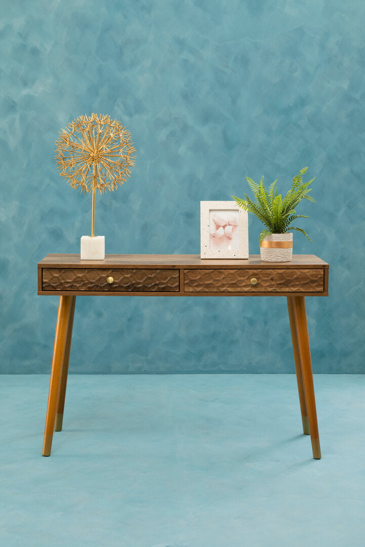 Artiste Wood Veneer Console Table with 2 Drawers