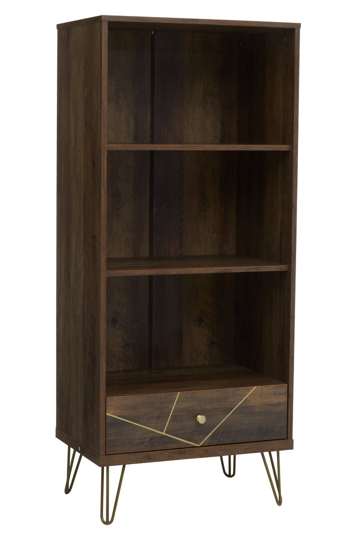 Fleur 3 Tier Shelving Unit with Drawer