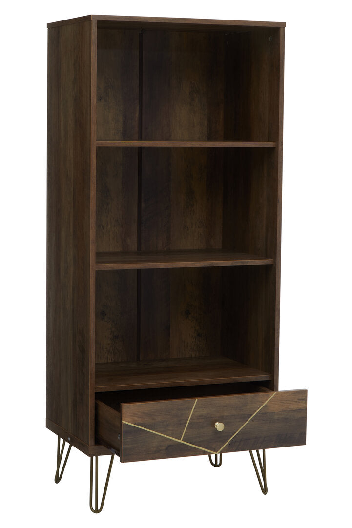 Fleur 3 Tier Shelving Unit with Drawer