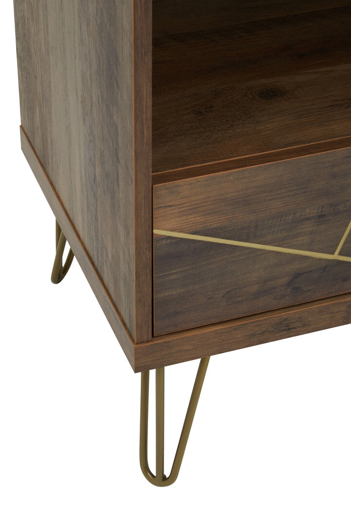 Fleur 3 Tier Shelving Unit with Drawer