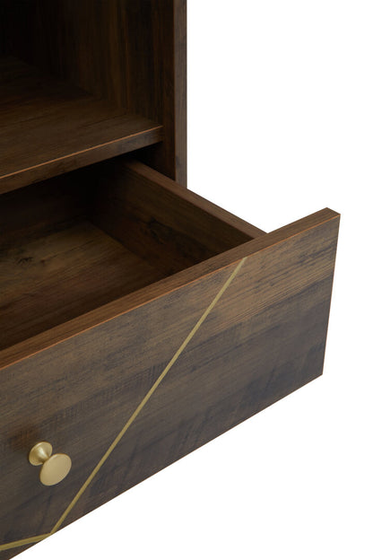 Fleur 3 Tier Shelving Unit with Drawer