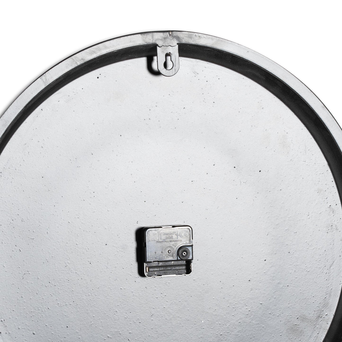 Sleek grey wall clock featuring bold white Roman numerals and hands, with a 49cm diameter for easy readability.