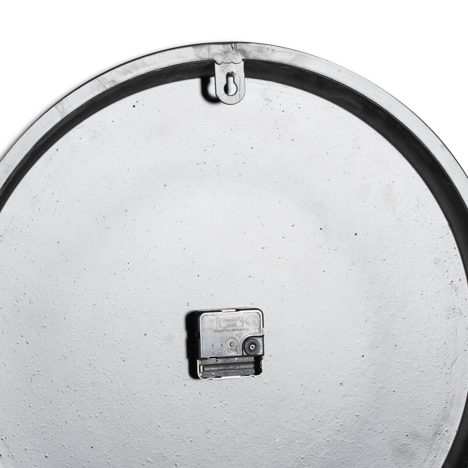 Sleek grey wall clock featuring bold white Roman numerals and hands, with a 49cm diameter for easy readability.