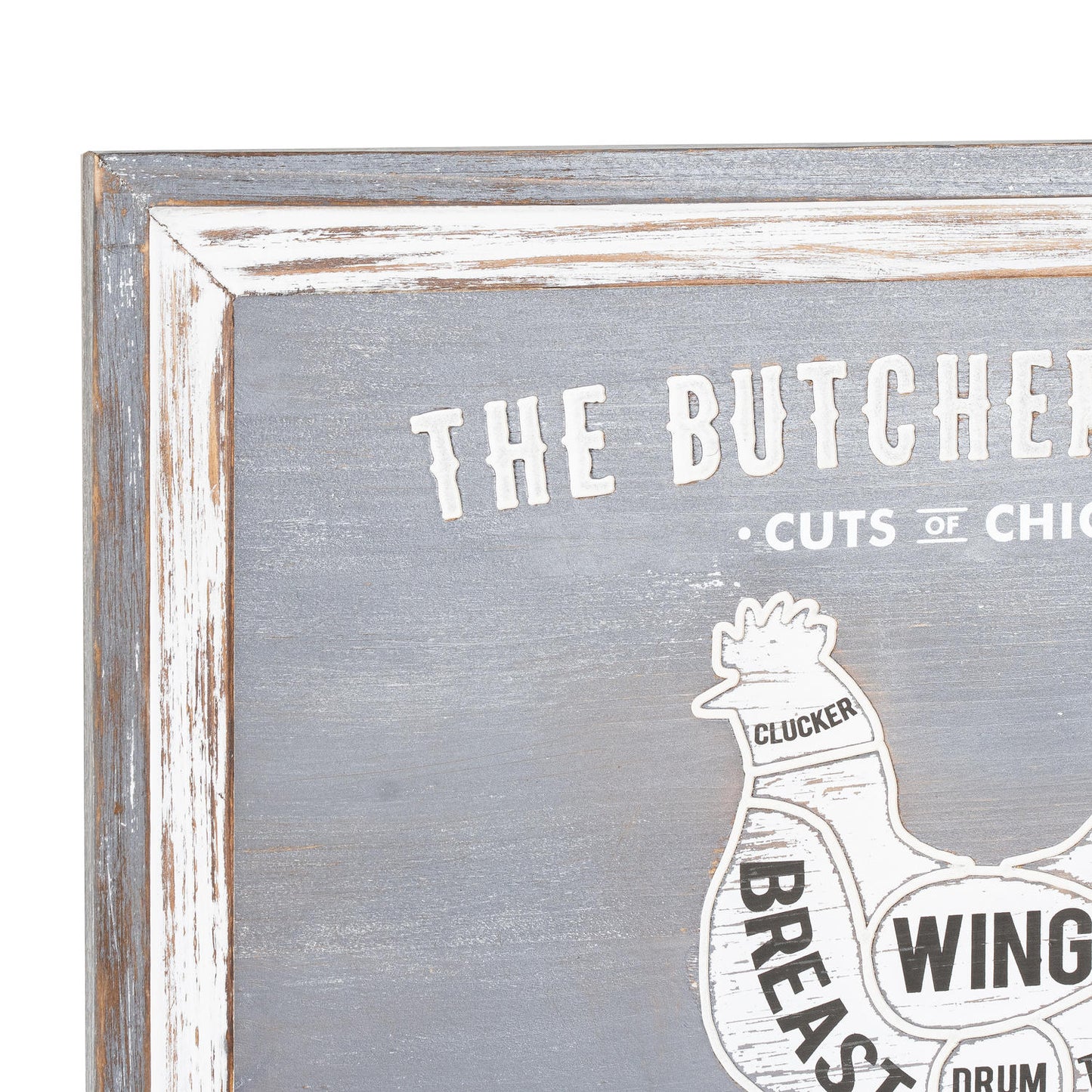 Butchers Cuts Chicken Wall Plaque - Quotations from the Quanta Home collection.