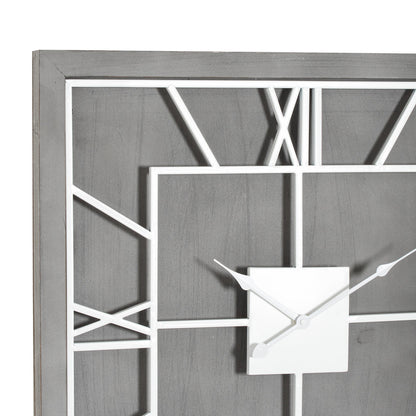 Williston Grey Square Wall Clock - Wall Clocks from the Quanta Home collection.