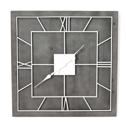 Williston Grey Square Wall Clock - Wall Clocks from the Quanta Home collection.
