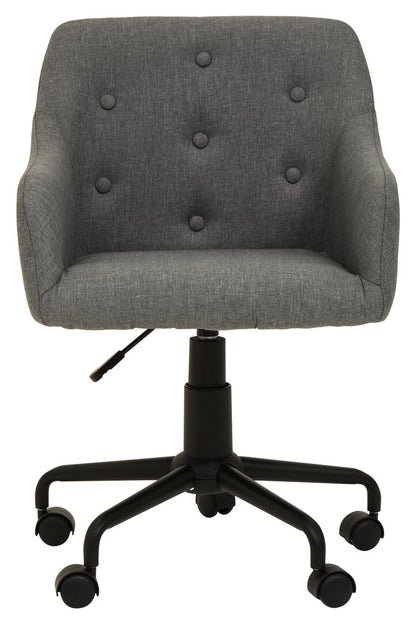 Hudson Tufted Grey And Black Home Office Chair
