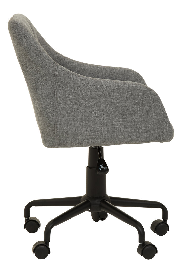 Hudson Tufted Grey And Black Home Office Chair