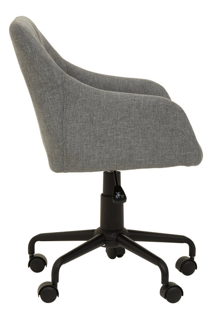 Hudson Tufted Grey And Black Home Office Chair