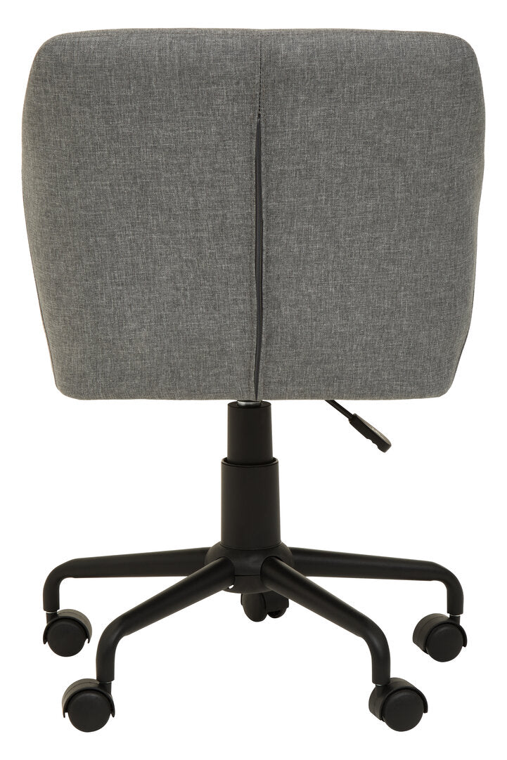 Hudson Tufted Grey And Black Home Office Chair