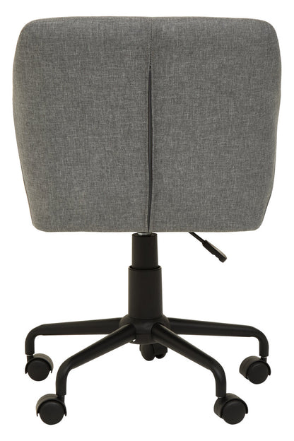 Hudson Tufted Grey And Black Home Office Chair