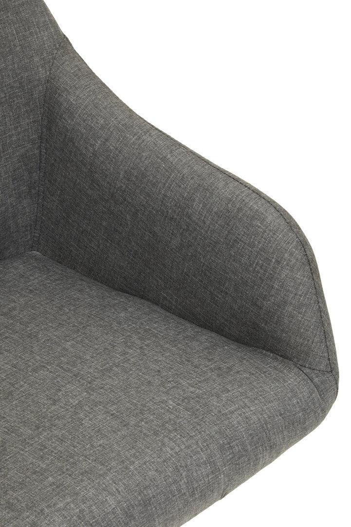 Hudson Tufted Grey And Black Home Office Chair