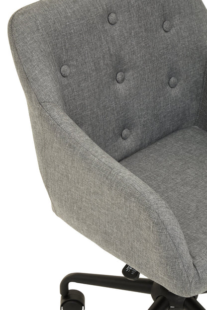Hudson Tufted Grey And Black Home Office Chair
