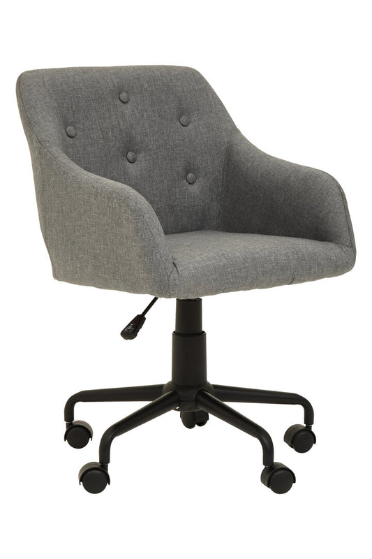 Hudson Tufted Grey And Black Home Office Chair