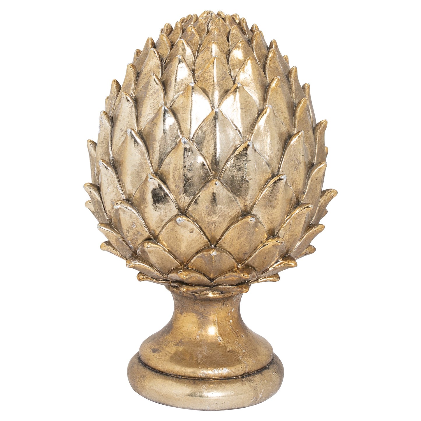 Large Gold Pinecone Finial - Ornaments from the Quanta Home collection.