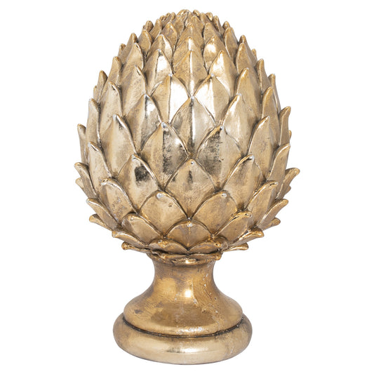 Large Gold Pinecone Finial - Ornaments from the Quanta Home collection.