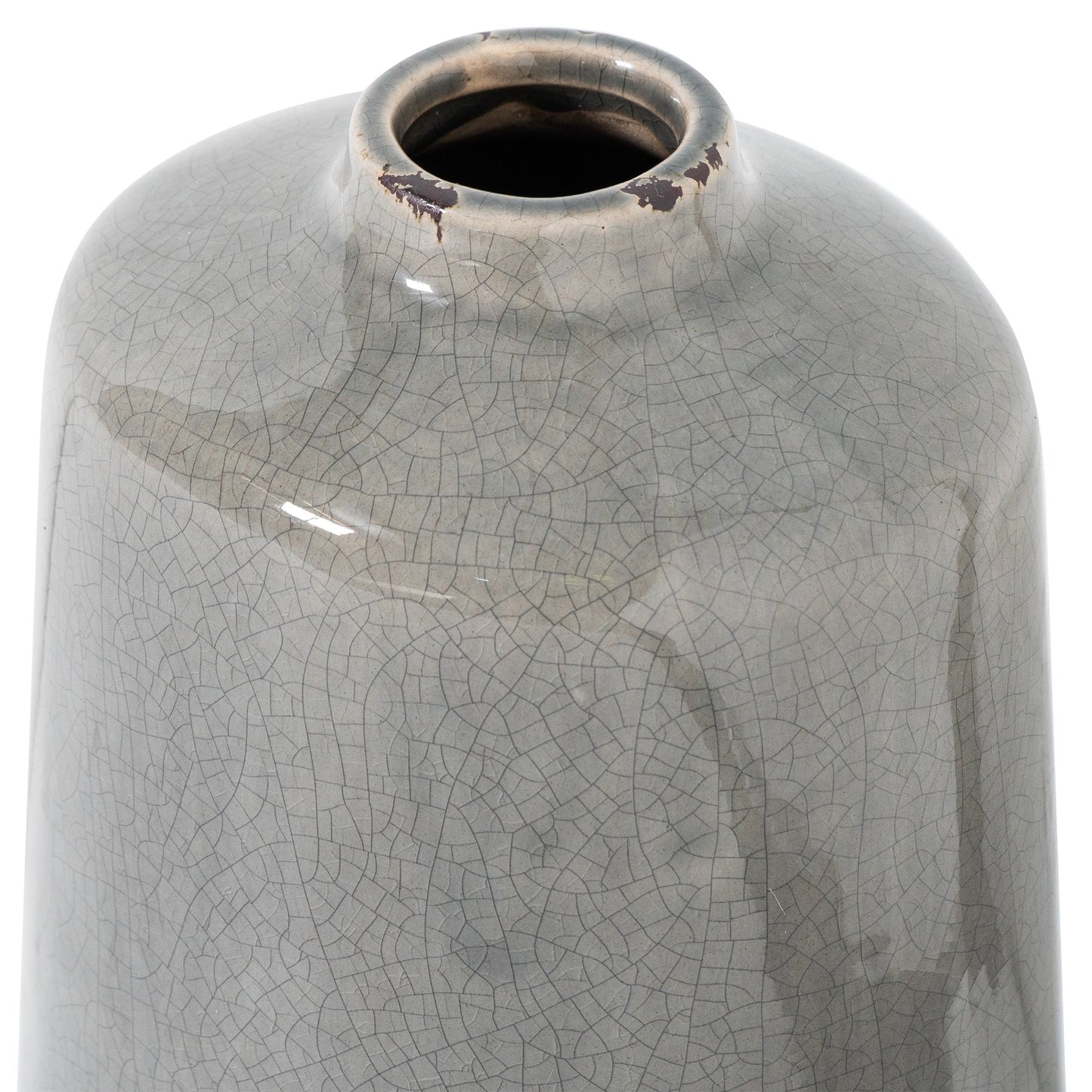 Garda Grey Glazed Liv Vase - Ornaments from the Quanta Home collection.