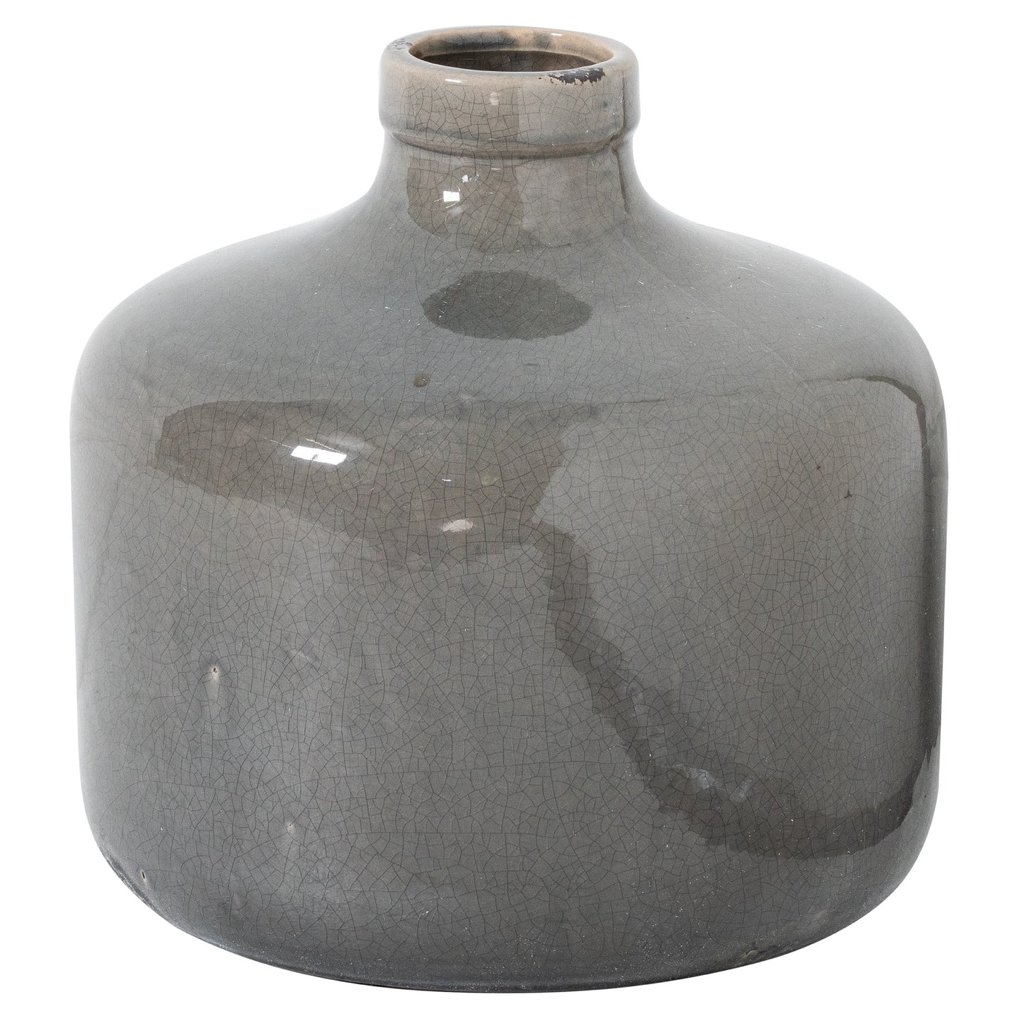 Garda Grey Glazed Chive Vase - Ornaments from the Quanta Home collection.