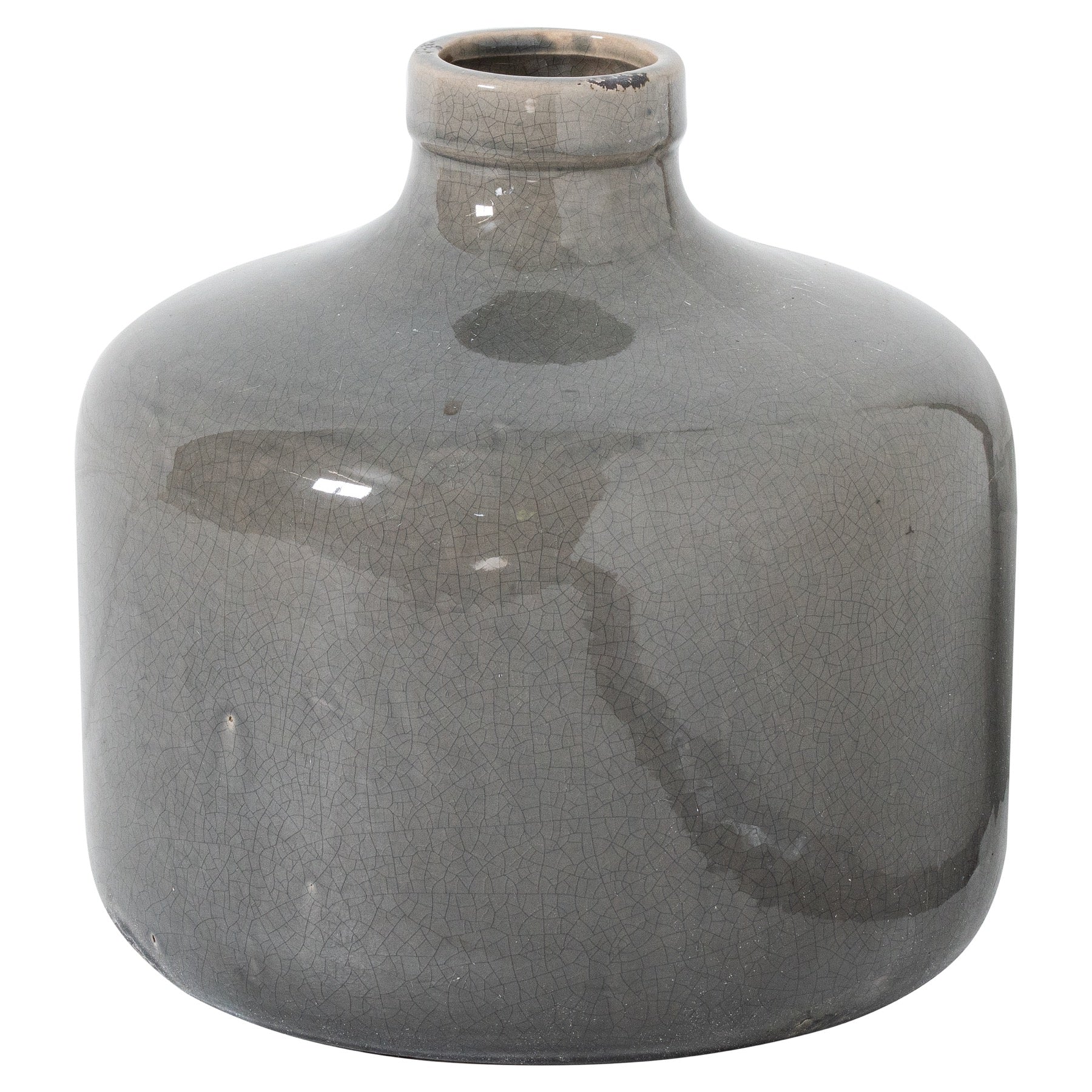 Garda Grey Glazed Chive Vase - Ornaments from the Quanta Home collection.