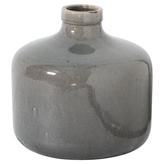 Garda Grey Glazed Chive Vase - Ornaments from the Quanta Home collection.