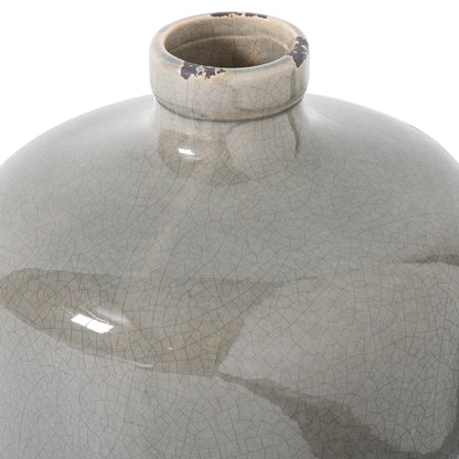 Garda Grey Glazed Eve Vase - Ornaments from the Quanta Home collection.