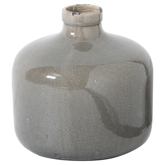 Garda Grey Glazed Eve Vase - Ornaments from the Quanta Home collection.