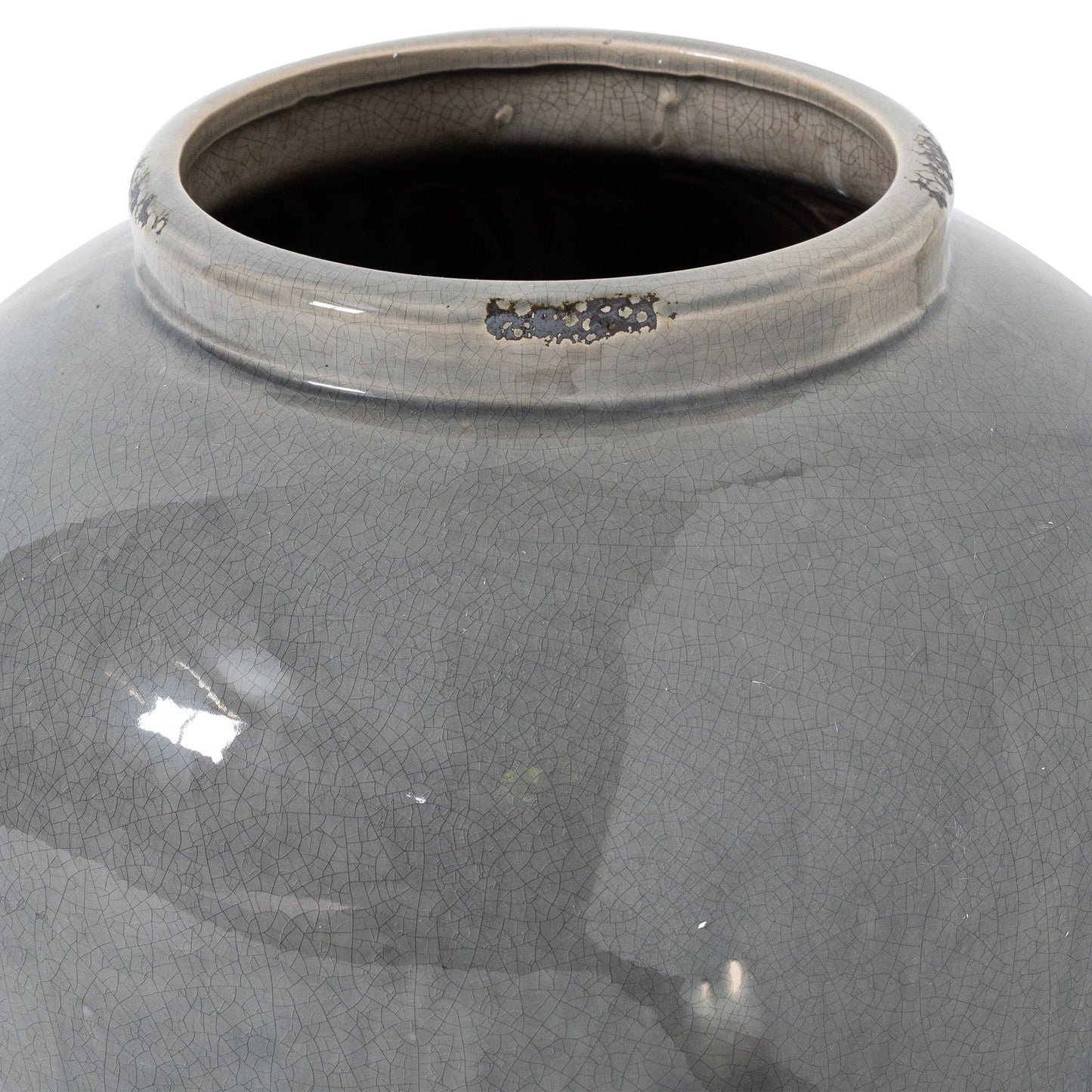 Garda Grey Glazed Juniper Vase - Ornaments from the Quanta Home collection.