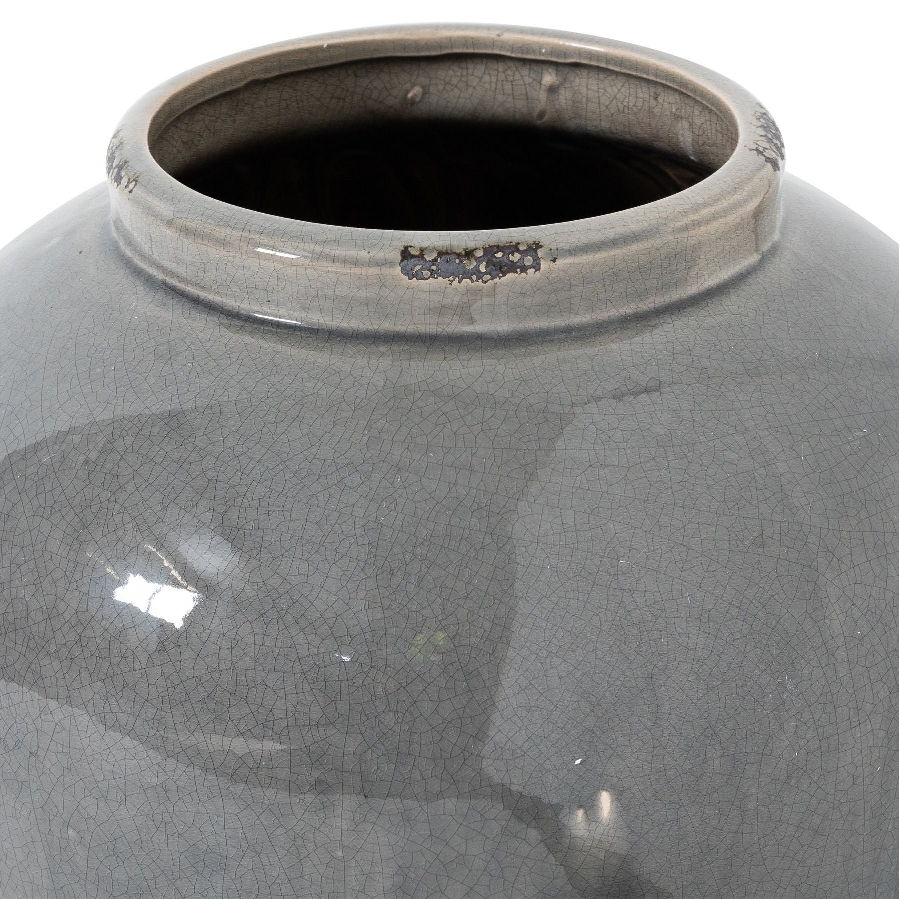 Garda Grey Glazed Juniper Vase - Ornaments from the Quanta Home collection.