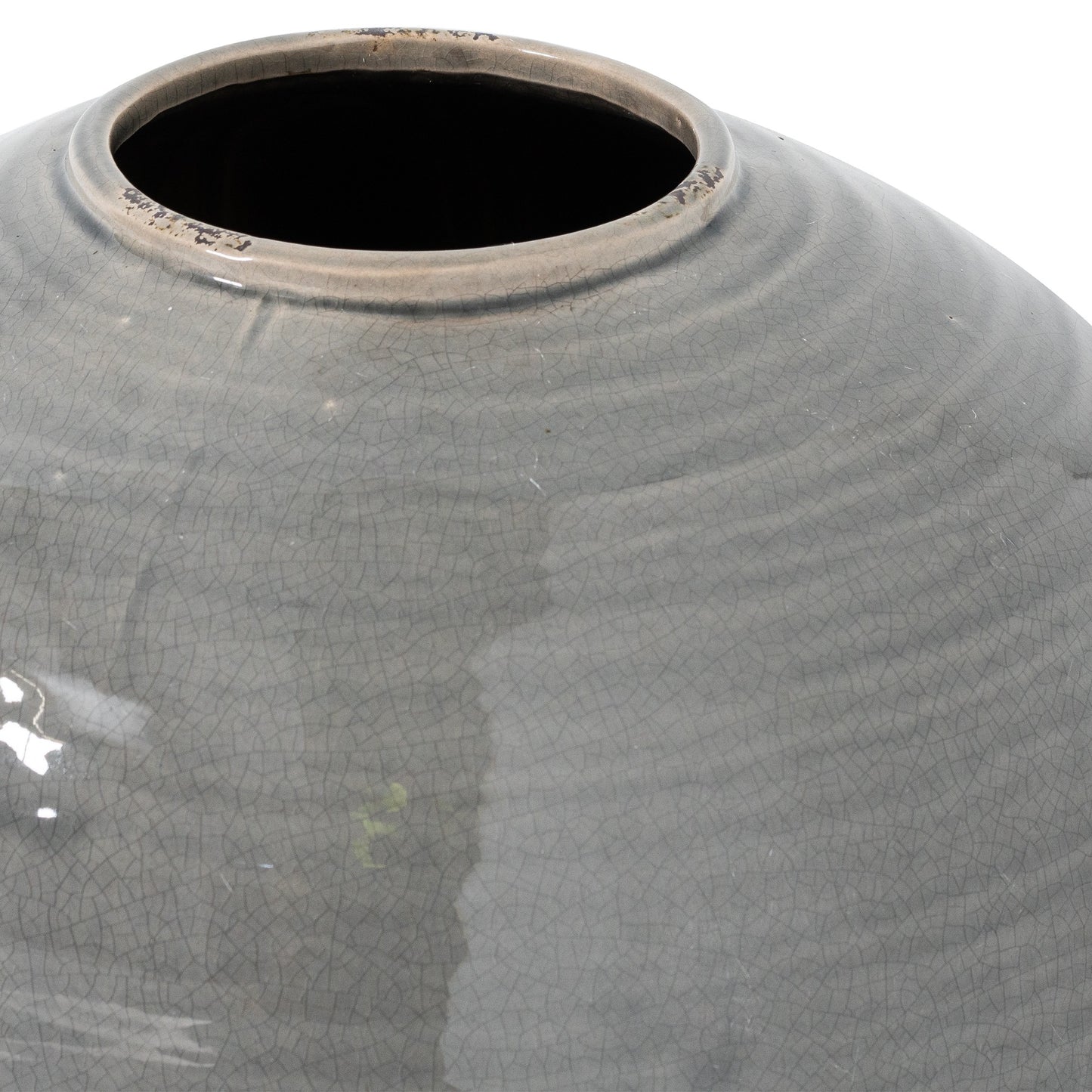 Garda Grey Glazed Regola Vase - Ornaments from the Quanta Home collection.