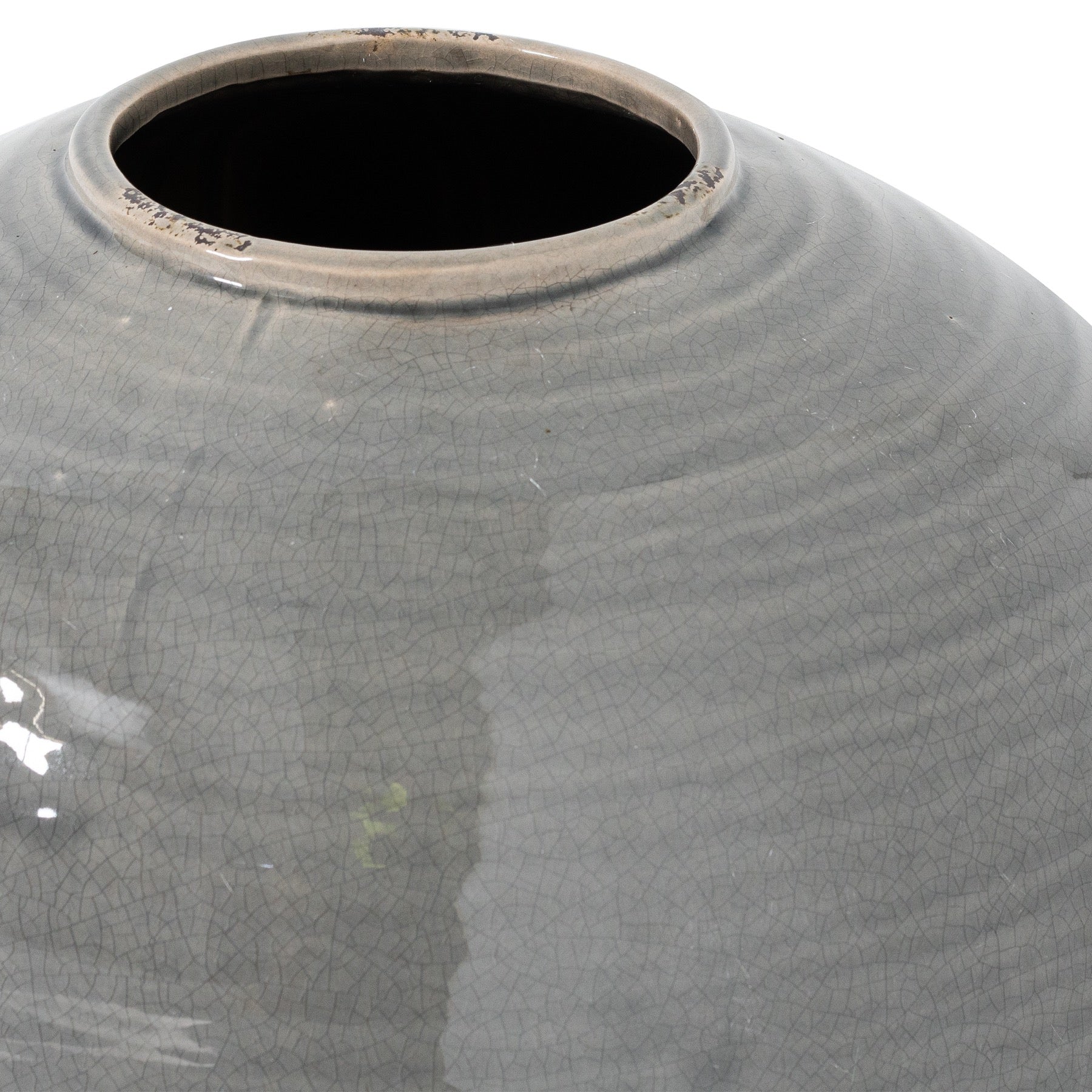 Garda Grey Glazed Regola Vase - Ornaments from the Quanta Home collection.