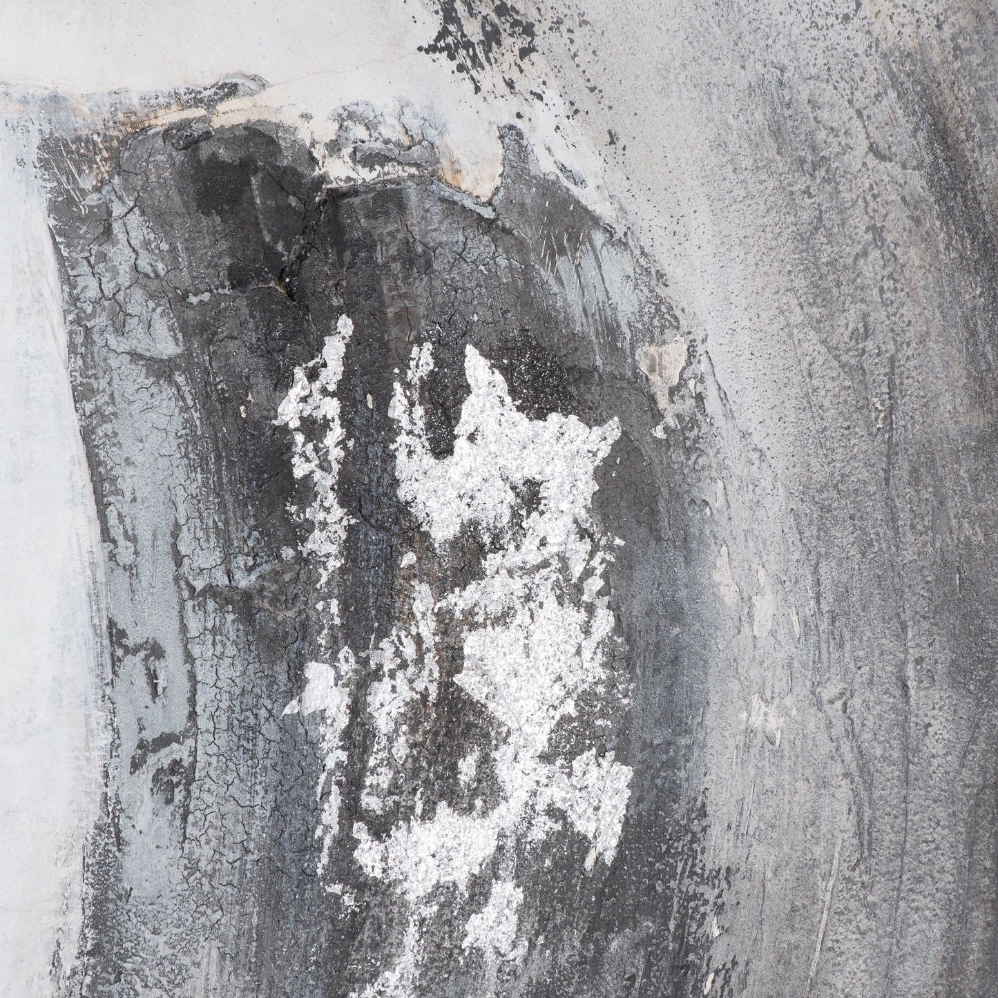 Galaxy Silver And Grey Hand Painted Canvas - Handpainted Art from the Quanta Home collection.